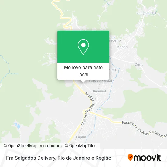 Fm Salgados Delivery mapa