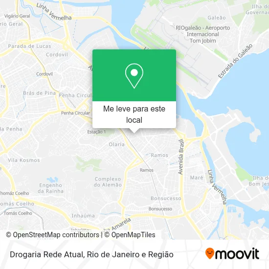 Drogaria Rede Atual mapa
