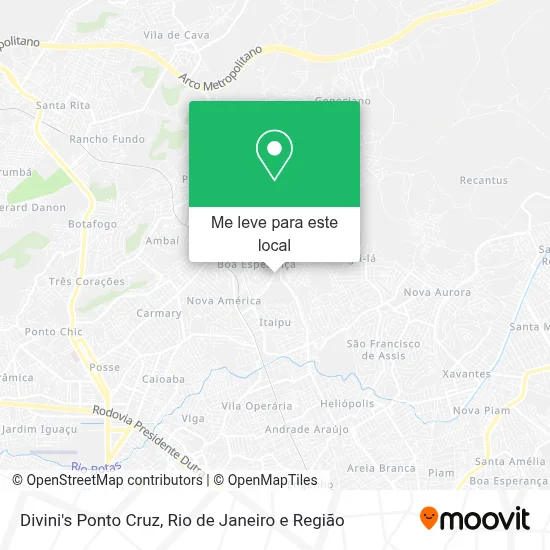 Divini's Ponto Cruz mapa