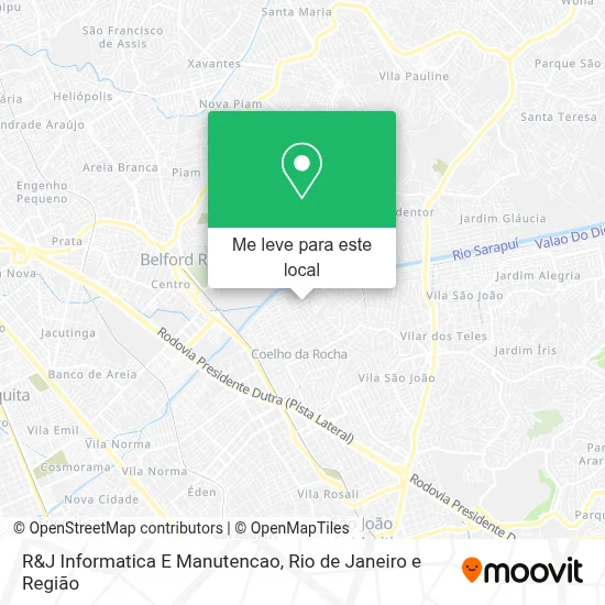 R&J Informatica E Manutencao mapa