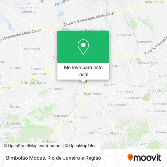 Bimbolão Modas mapa