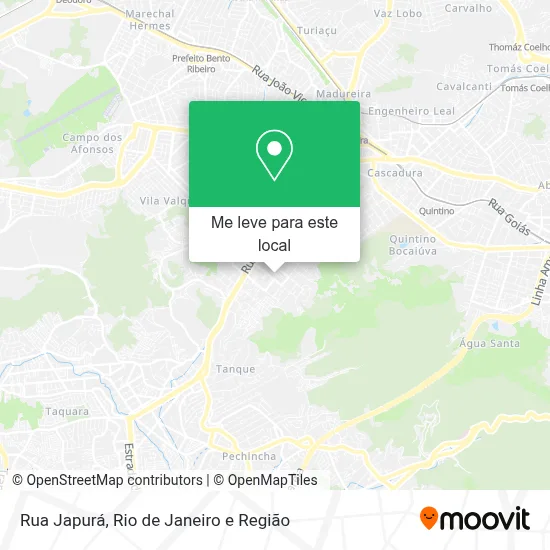 Rua Japurá mapa