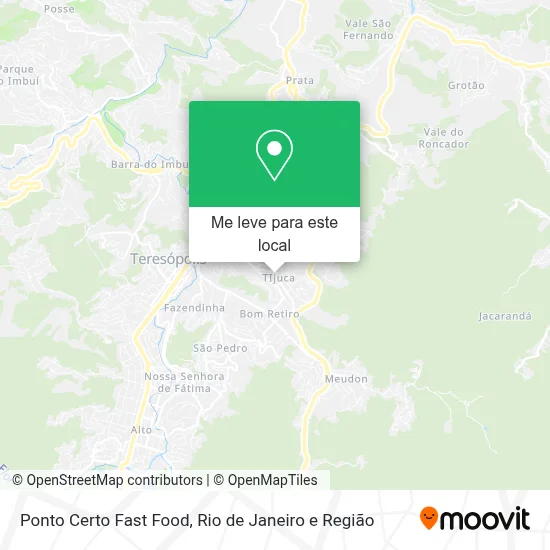 Ponto Certo Fast Food mapa