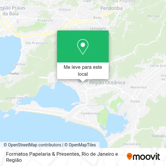 Formatos Papelaria & Presentes mapa