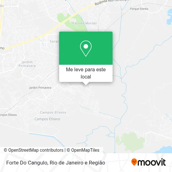 Forte Do Cangulo mapa