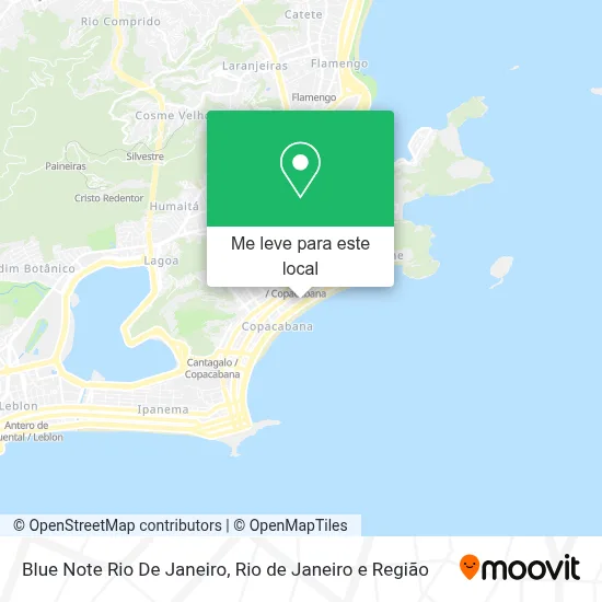 Blue Note Rio De Janeiro mapa