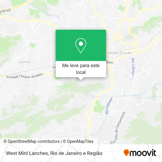 West Mini Lanches mapa