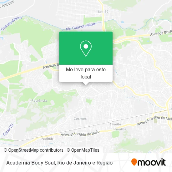 Academia Body Soul mapa