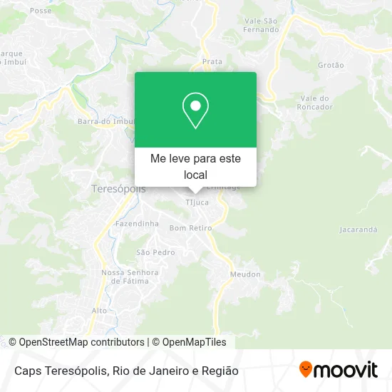 Caps Teresópolis mapa