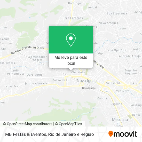 MB Festas & Eventos mapa