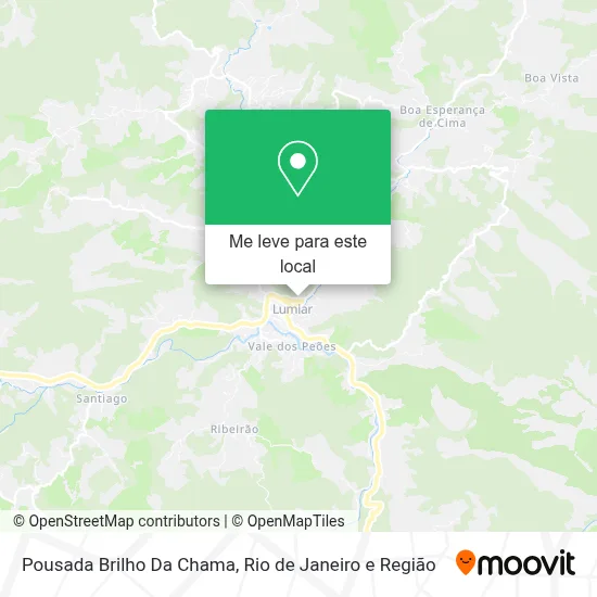 Pousada Brilho Da Chama mapa