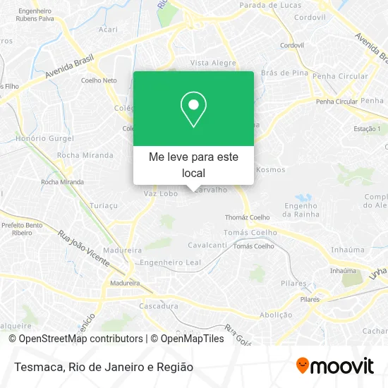 Tesmaca mapa