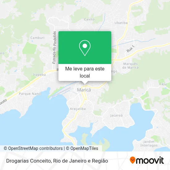 Drogarias Conceito mapa