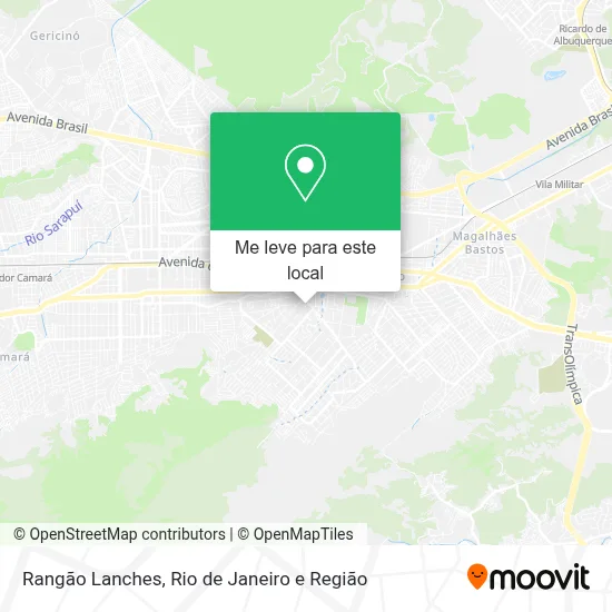 Rangão Lanches mapa