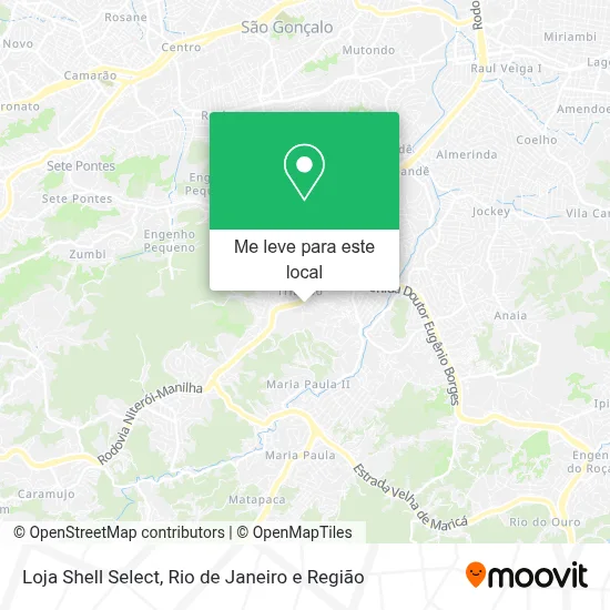 Loja Shell Select mapa