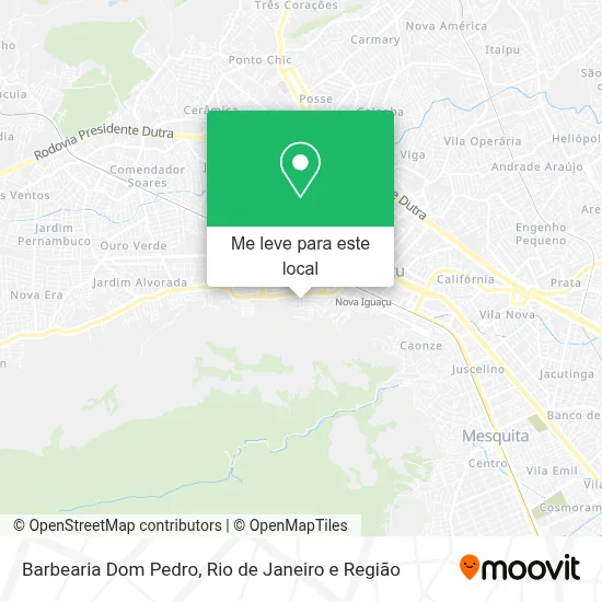 Barbearia Dom Pedro mapa