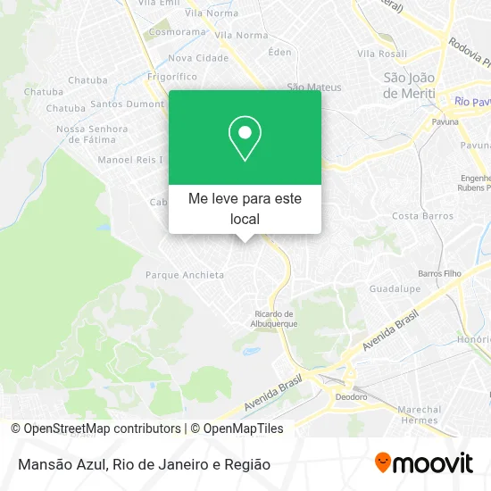 Mansão Azul mapa