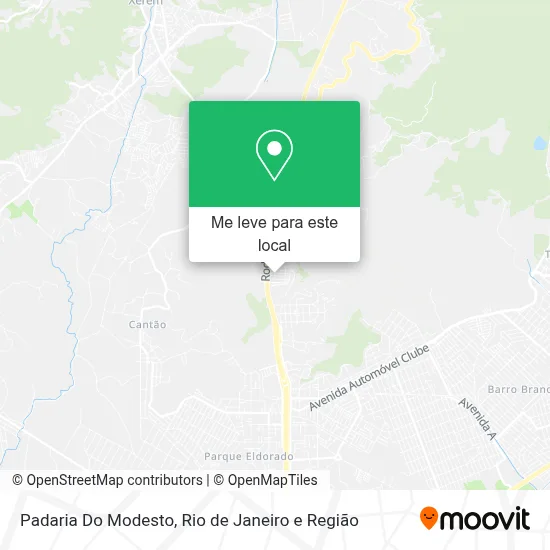 Padaria Do Modesto mapa