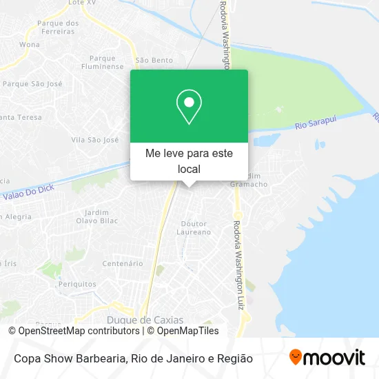 Copa Show Barbearia mapa