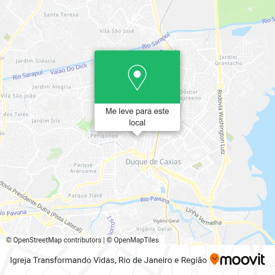 Igreja Transformando Vidas mapa