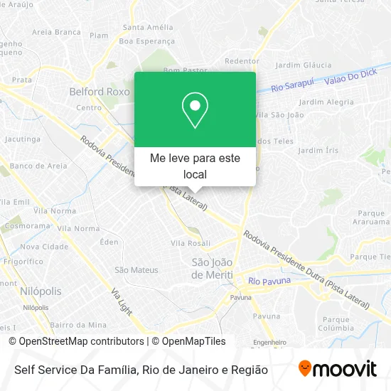 Self Service Da Família mapa