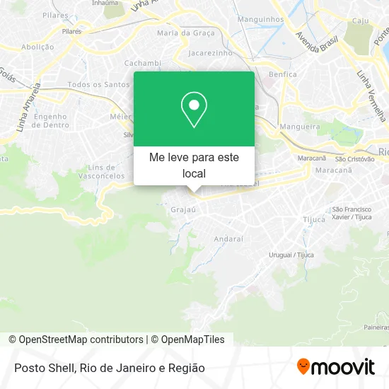 Posto Shell mapa