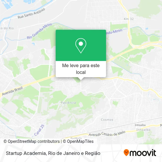 Startup Academia mapa