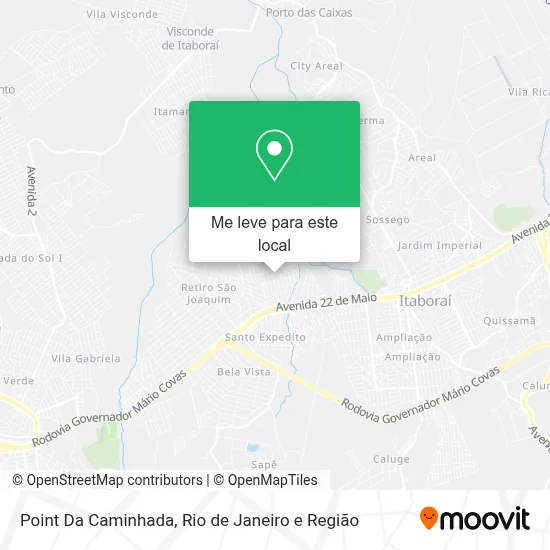 Point Da Caminhada mapa