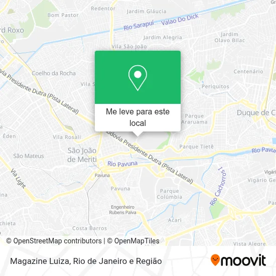Magazine Luiza mapa