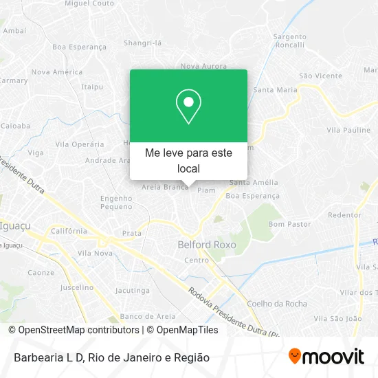 Barbearia L D mapa