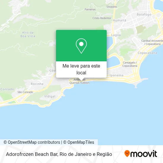 Adorofrozen Beach Bar mapa