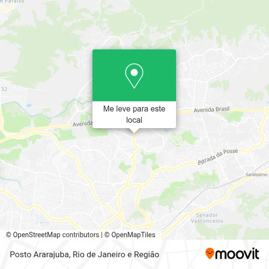 Posto Ararajuba mapa