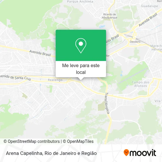 Arena Capelinha mapa