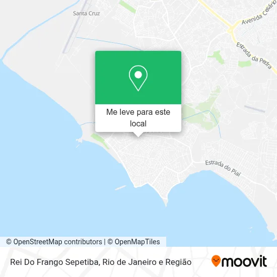 Rei Do Frango Sepetiba mapa