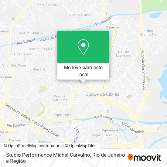 Studio Performance Michel Carvalho mapa