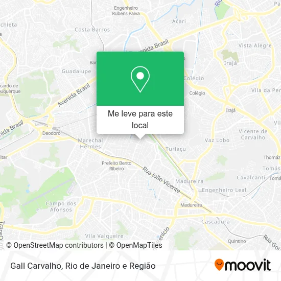 Gall Carvalho mapa