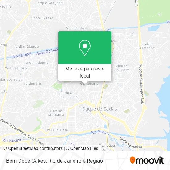 Bem Doce Cakes mapa