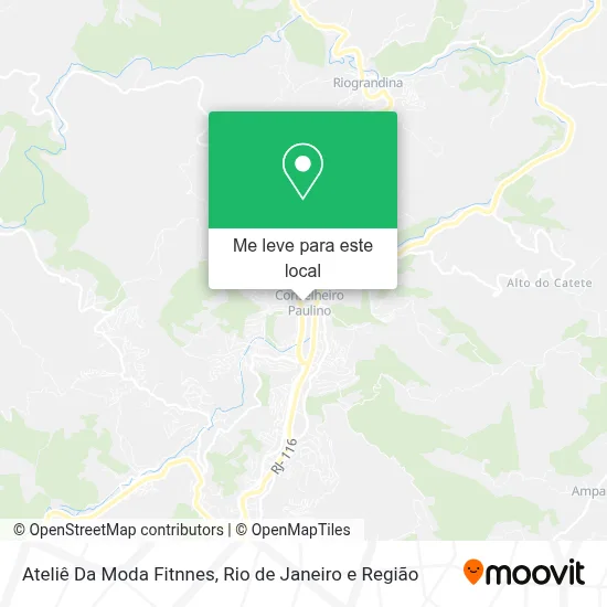 Ateliê Da Moda Fitnnes mapa