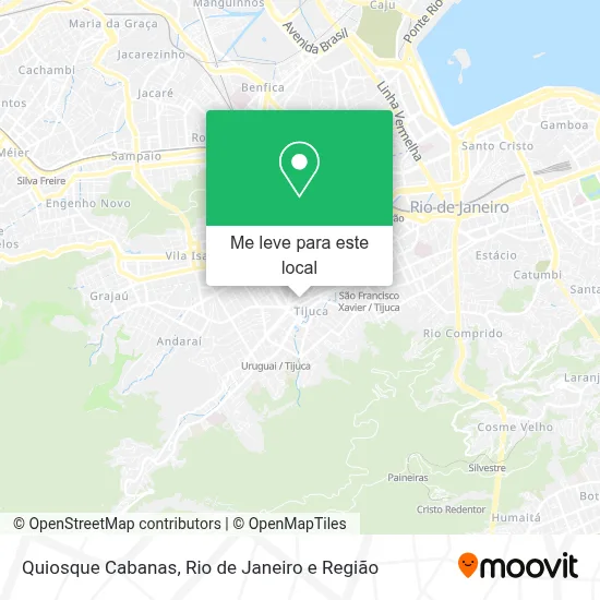 Quiosque Cabanas mapa