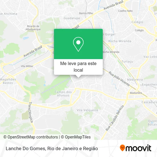 Lanche Do Gomes mapa