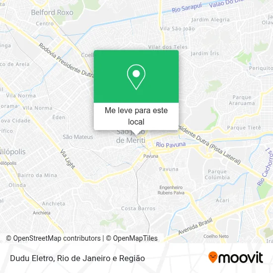 Dudu Eletro mapa