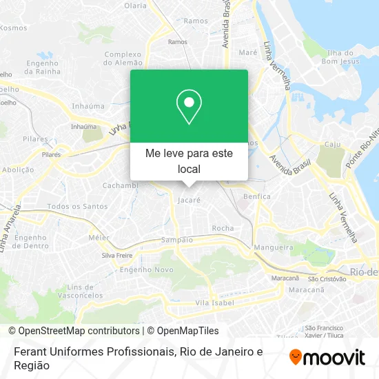 Ferant Uniformes Profissionais mapa