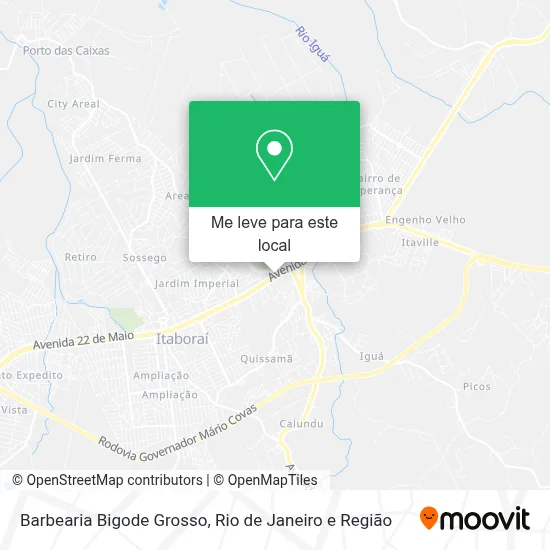 Barbearia Bigode Grosso mapa