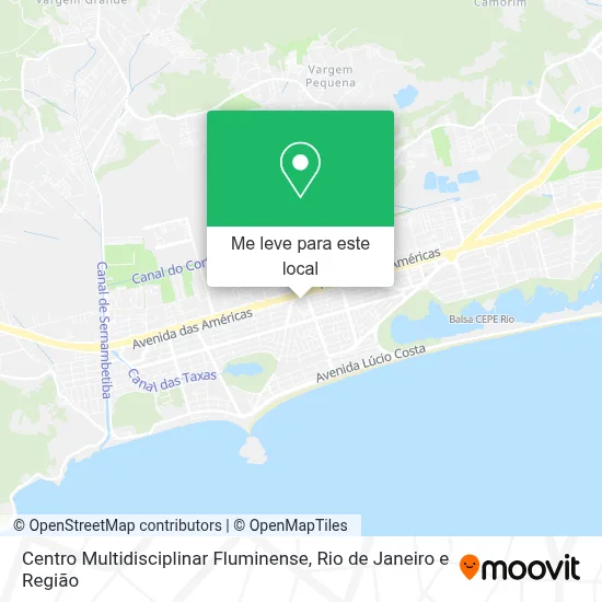 Centro Multidisciplinar Fluminense mapa