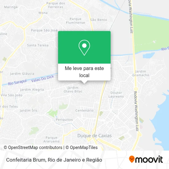 Confeitaria Brum mapa