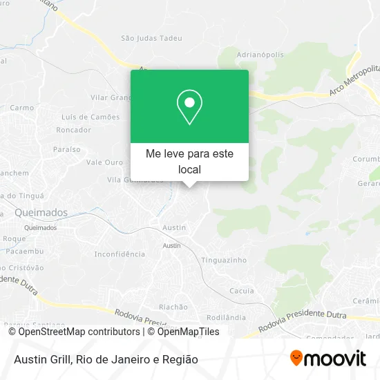 Austin Grill mapa