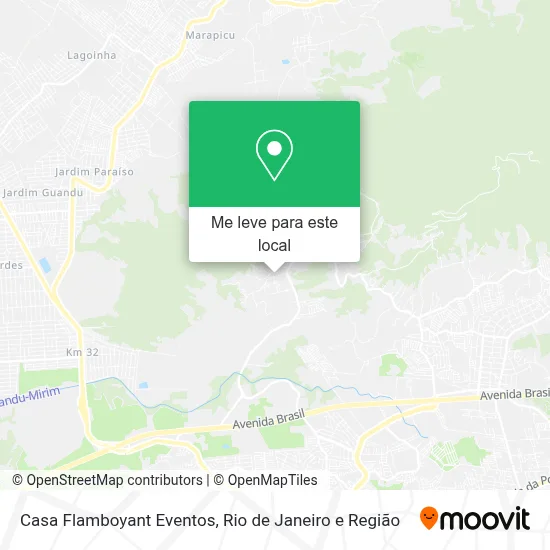 Casa Flamboyant Eventos mapa