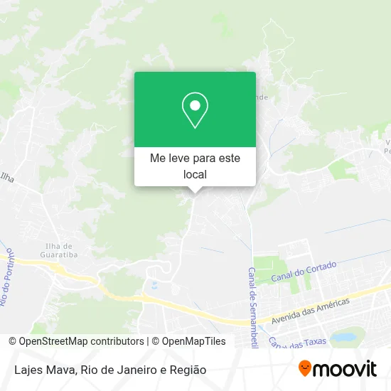 Lajes Mava mapa