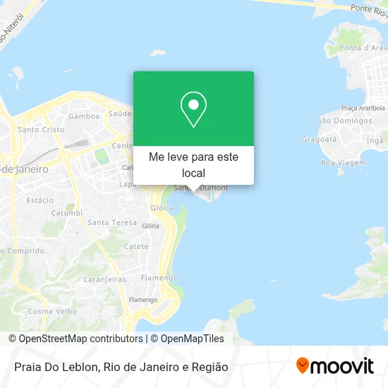 Praia Do Leblon mapa