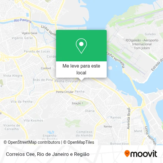 Correios Cee mapa
